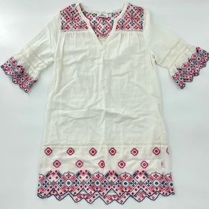 Vineyard Vines Eyelet Sheath Dress Style# 2Q2125 100% Cotton White Pink Blue